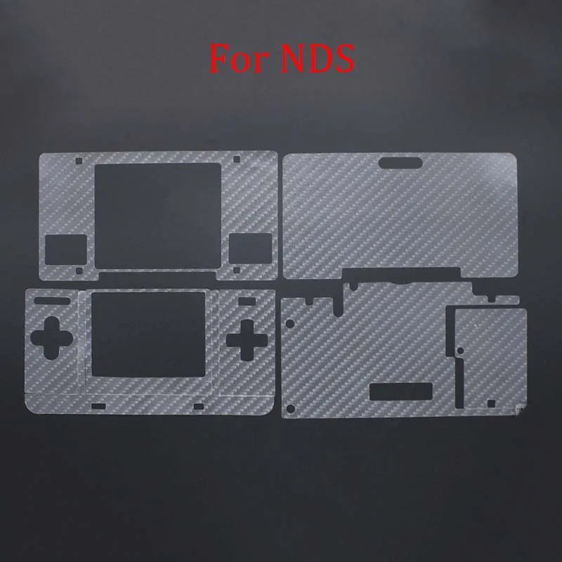 For 2DS/3DS/NEW2DSXL/NEW3DSXL LL For NDS NDSI NDSL Controller Transparent Skin Carbon Fiber Protective Film Stickers Accessories