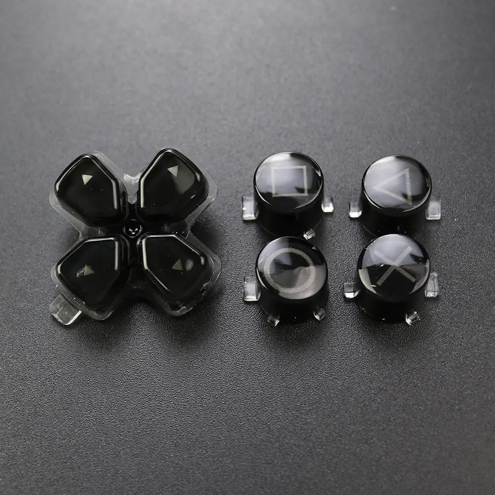1Set For PS5 V1 V2 V3 Controller Gamepad Crystal Button A B X Y D Pad Cross Direction Function Key Replacement