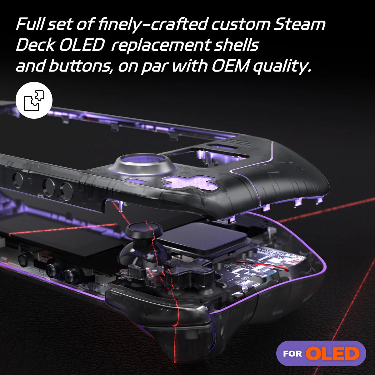 eXtremeRate Replacement Full Set Housing Shell W/Buttons for