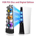 RGB Cooling Fan for PS5 Efficient Cooling System 3-Speed Qui