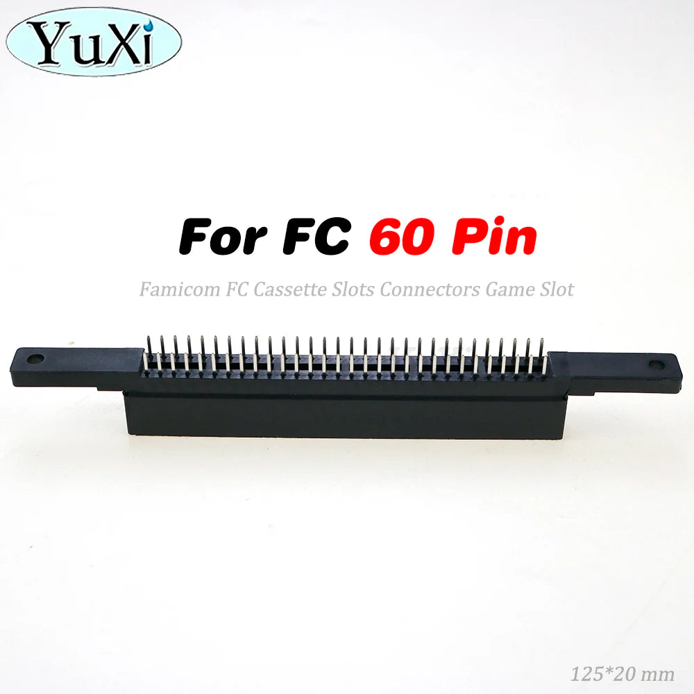 1 Piece Card Slot For SNES SEGA Famicom FC N64 Console 64Pin 62Pin 60Pin 50Pin Connector Adapter Game Cartridge Slot Repair Part
