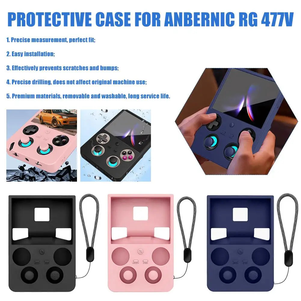 For ANBERNIC RG 477V Protective Case Cover Handheld Game Con