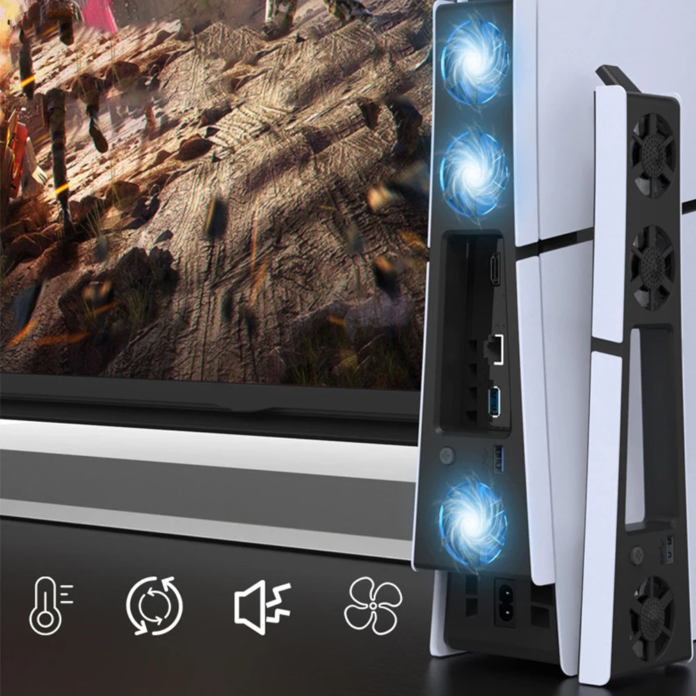 Gaming Cooler Fan Efficient Cooling System with LED light no