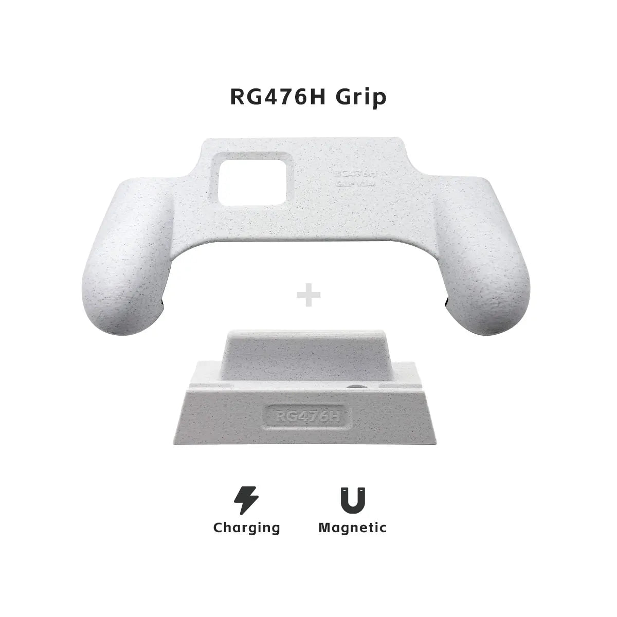 For RG476H Charging Dock And Comfortable Grip 3D Printed Accessories RG 476H Console Grip Display Stand Magnetic Charging Base