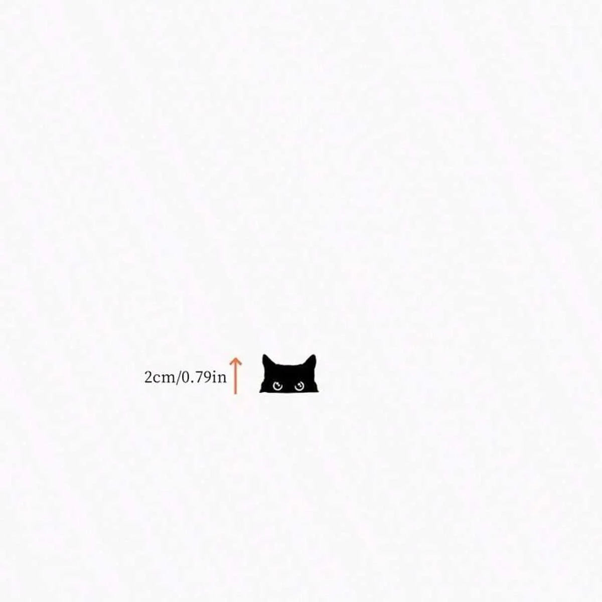 Cat Peep Sticker Car Sticker Black Cat Peep Sticker Blank Bu