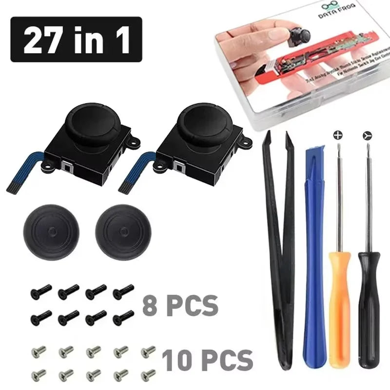 DATA FROG Replacement 3D Analog Joystick Thumb Stick For Switch Joy Pad Controller Sensor Module Potentiometer Repair Tool