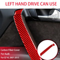For Audi Q7 4L 2007-2015 Red Carbon Fiber Sticker Gear Shift Window Lift Button Frame Panel Car Inside Decorative Accessories