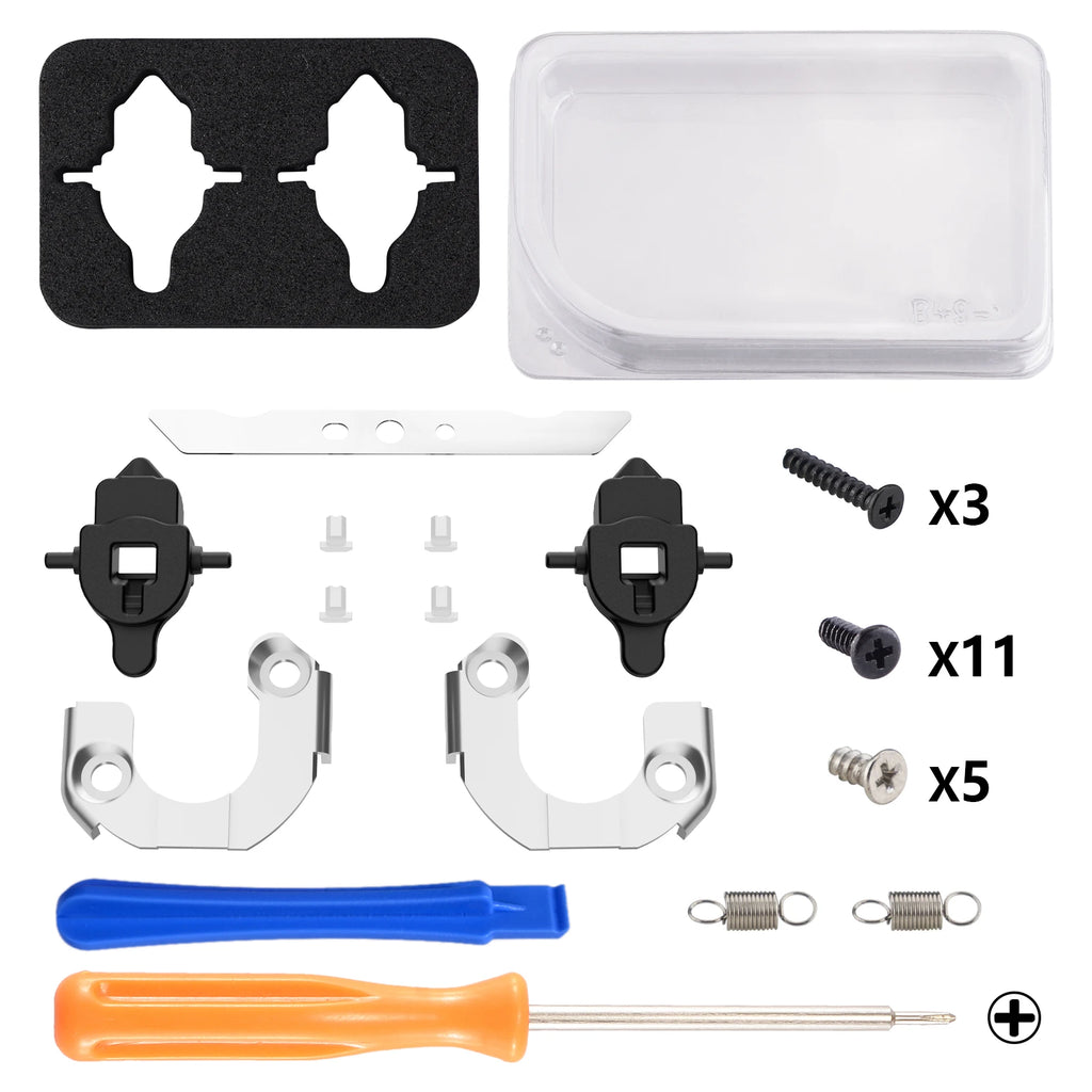 eXtremeRate Back Paddle Replacement Magnetic Module Kit for ps5 Edge Controller Repair Parts Back Buttons - Without Back Paddle