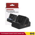 For Switch Portable Multifunction TV Projector Charging Dock For Switch OLED Console With Cooling Fan USB 3.0 Port