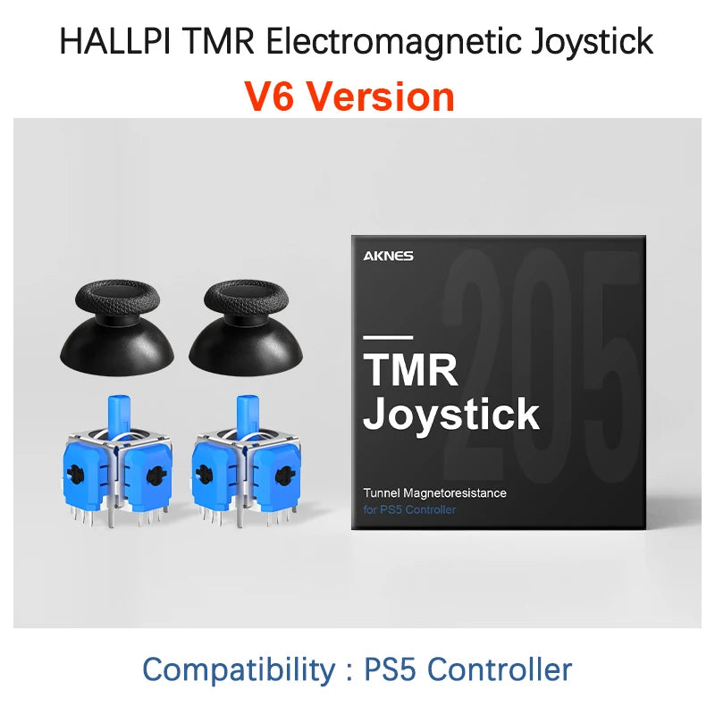 AKNES HALLPI TMR Electromagnetic No Drift Joystick for PS4 Xbox Series Gamepad for Switch Pro PS5 Controller Repair Replacement