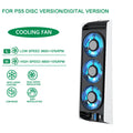 for PS5 disc version and digital version console cooling fan with USB3.0 hub 2-speed adjustment game accessories cooling system