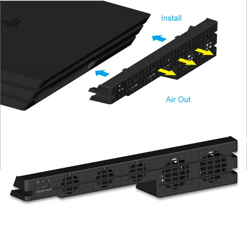 Base Fan Stand For Sony PS4 Pro Slim Game Console Play Stati