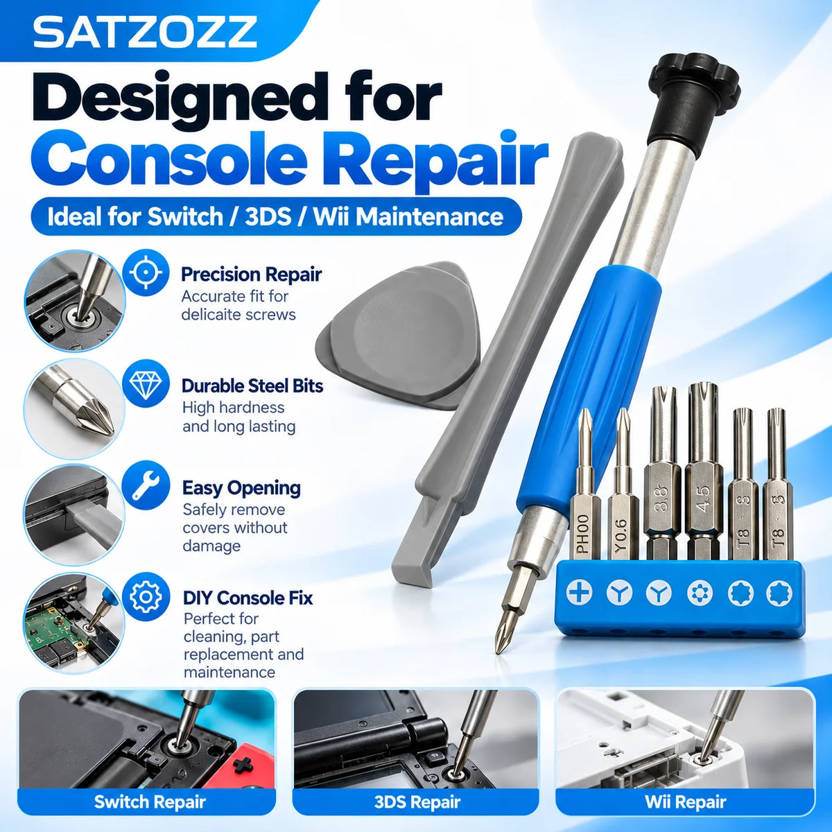 1Set Screwdriver Set Repair Tools Kit for Nintendo Switch Ne