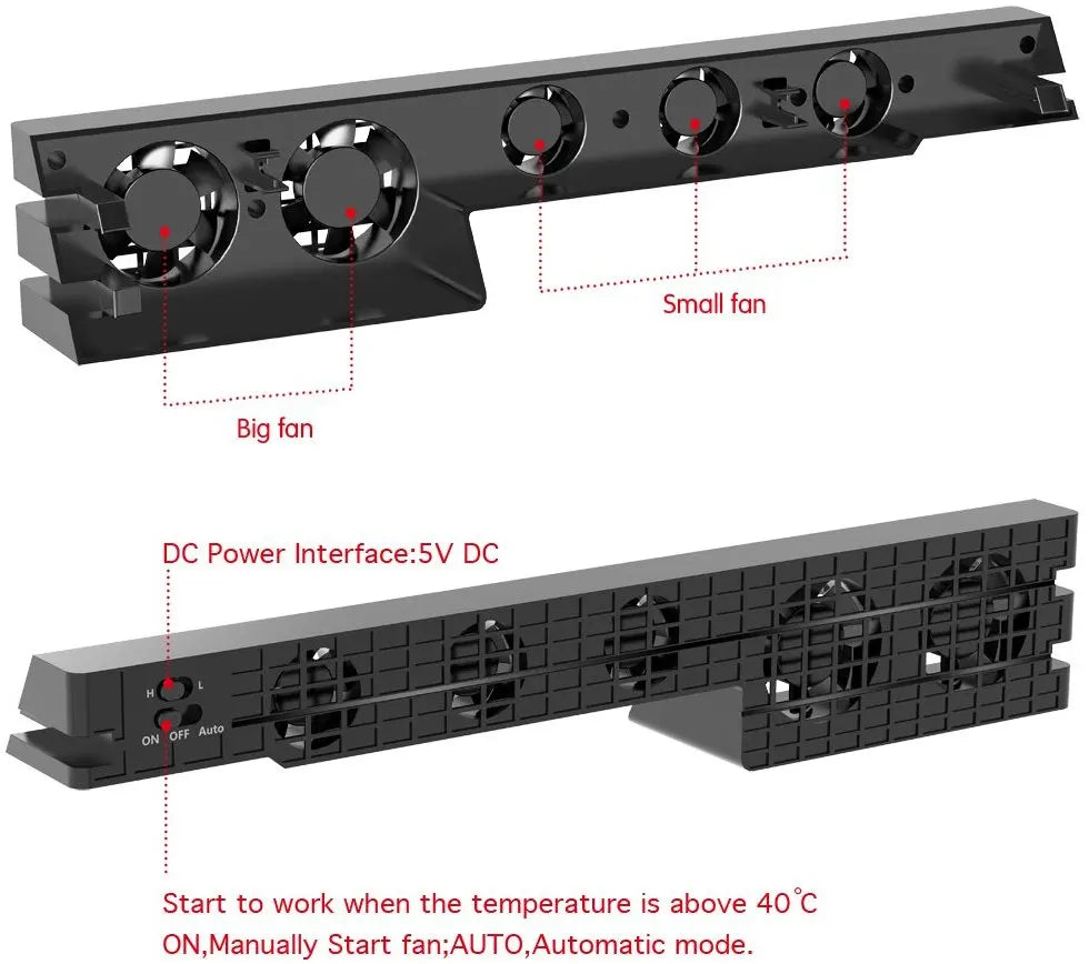 Cooling Base Holder Cooler For Sony PS4 Pro Slim Playstation