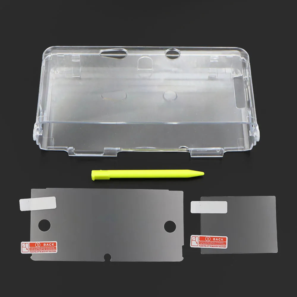 Clear Split Transparent Hard Case for 3DS Protective Shell w