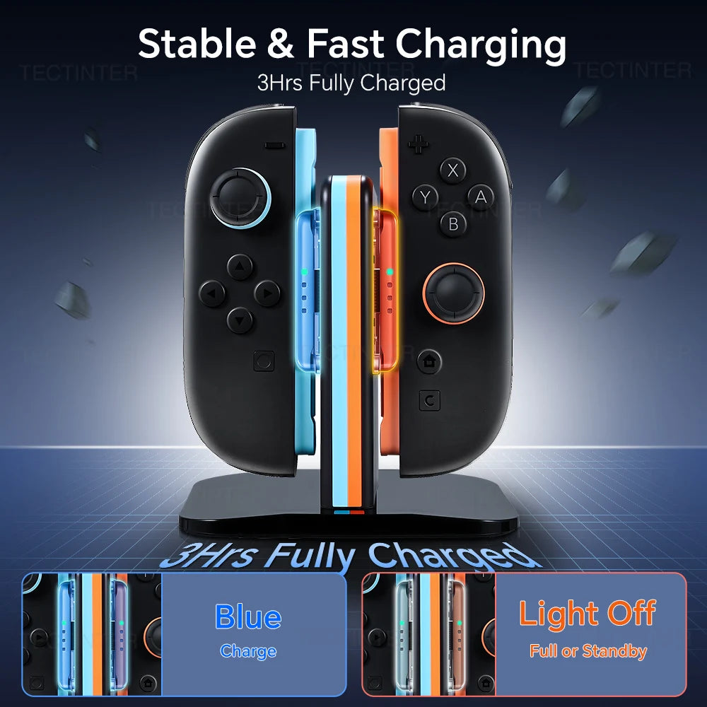 4-in-1 Charging Dock Station for Nintendo Switch 2 Joystick 