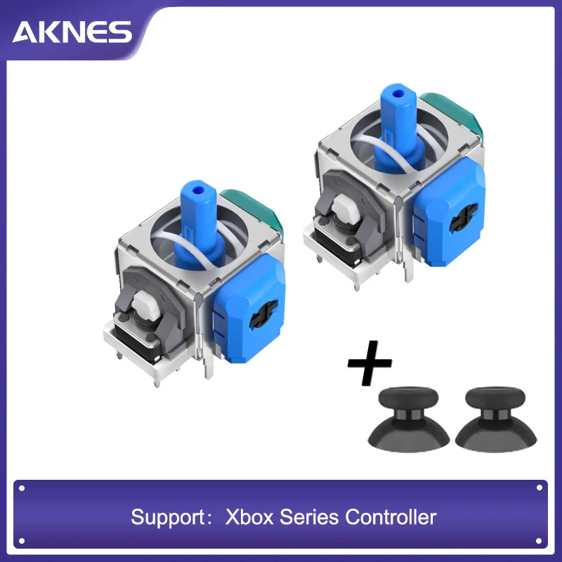 AKNES HALLPI TMR Electromagnetic Joystick for Switch Pro PS5 PS4 Xbox Series Controller Low Power Design for Repair Replacement