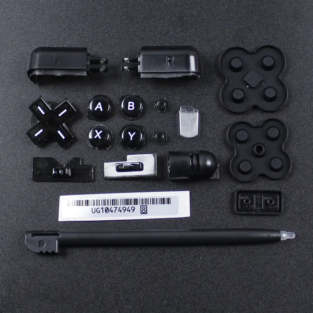 JCD For DS Lite Game Console A B X Y L R D-Pad Cross Key Conductive Rubber Pad Stylus Pen For NDSL Full Set Buttons Replacement