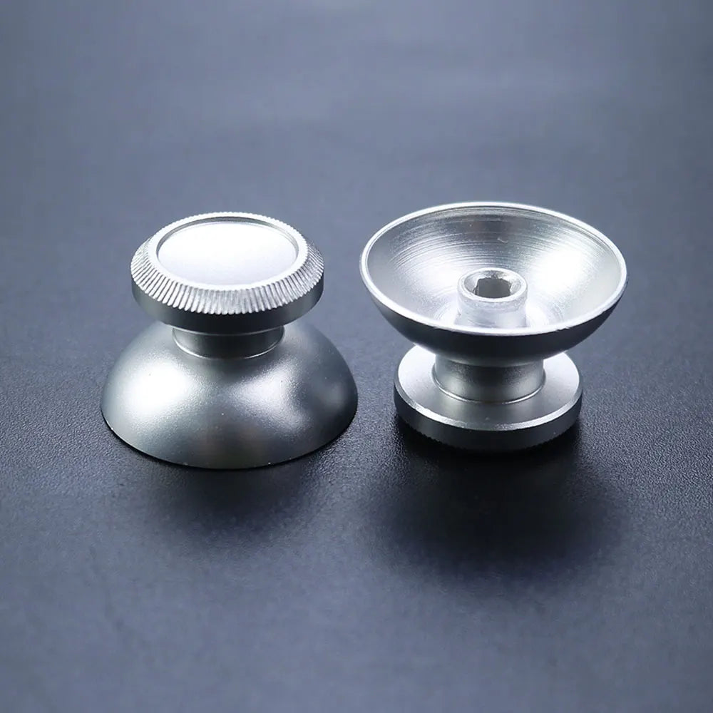 JCD 2pcs Aluminum Metal 3D Analog Joystick Thumb Stick Grip Cap Replacement Buttons For PS4 Slim/Pro/Xbox One Slim Controller