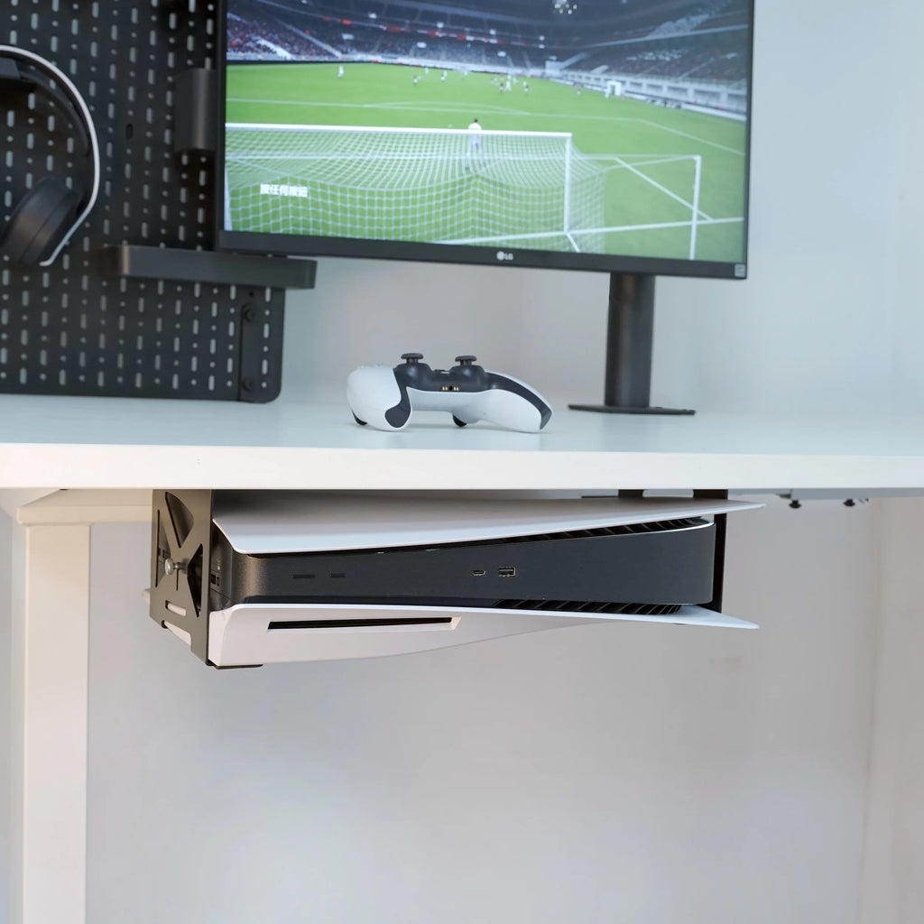 Monzlteck Under Desk Holder for PS5/PS5 Slim Stealth Mount C