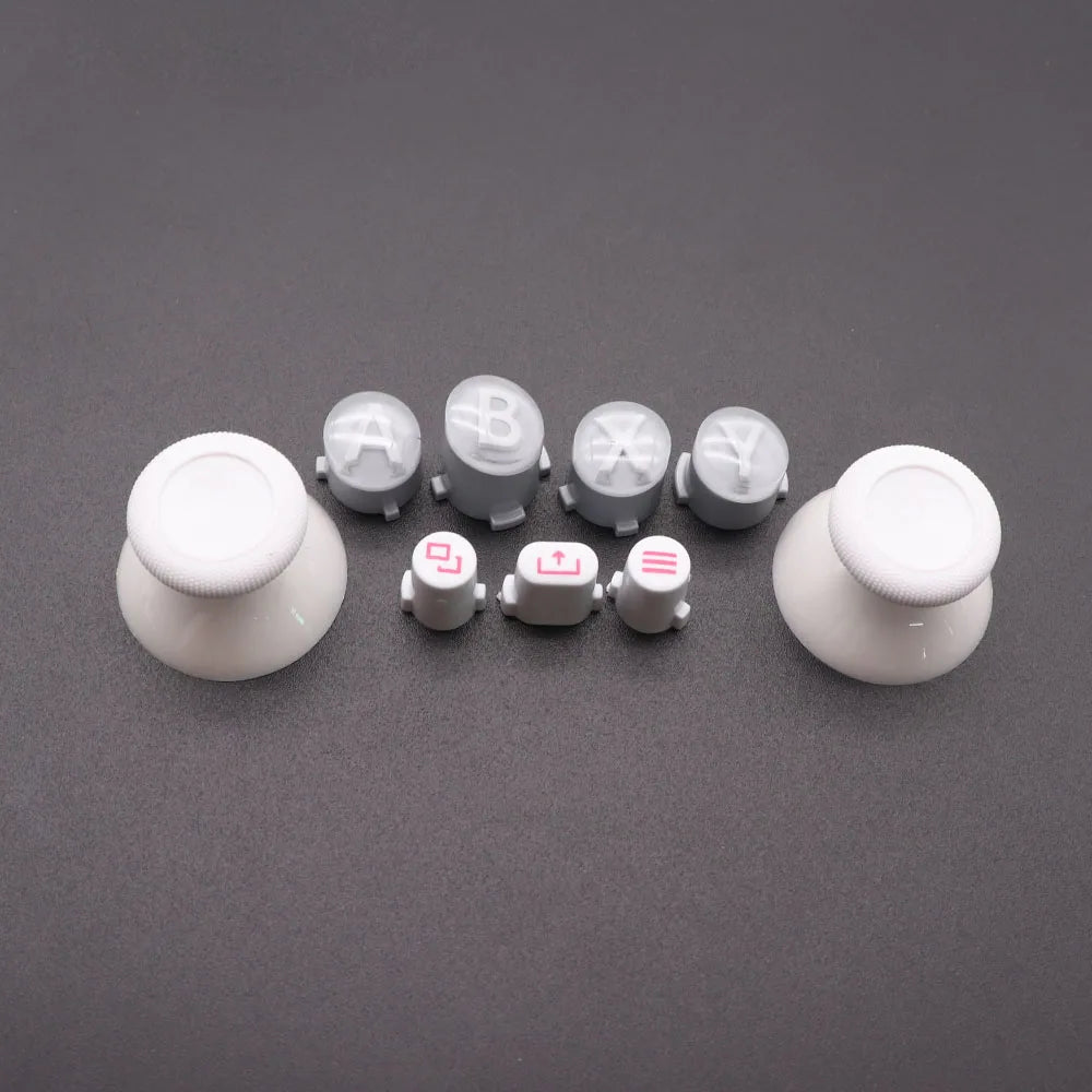 For XBox Series X S Core Controller Thumbsticks Caps ABXY View Menu Share Buttons Mod Kit Replacement Gamepad Repair Parts