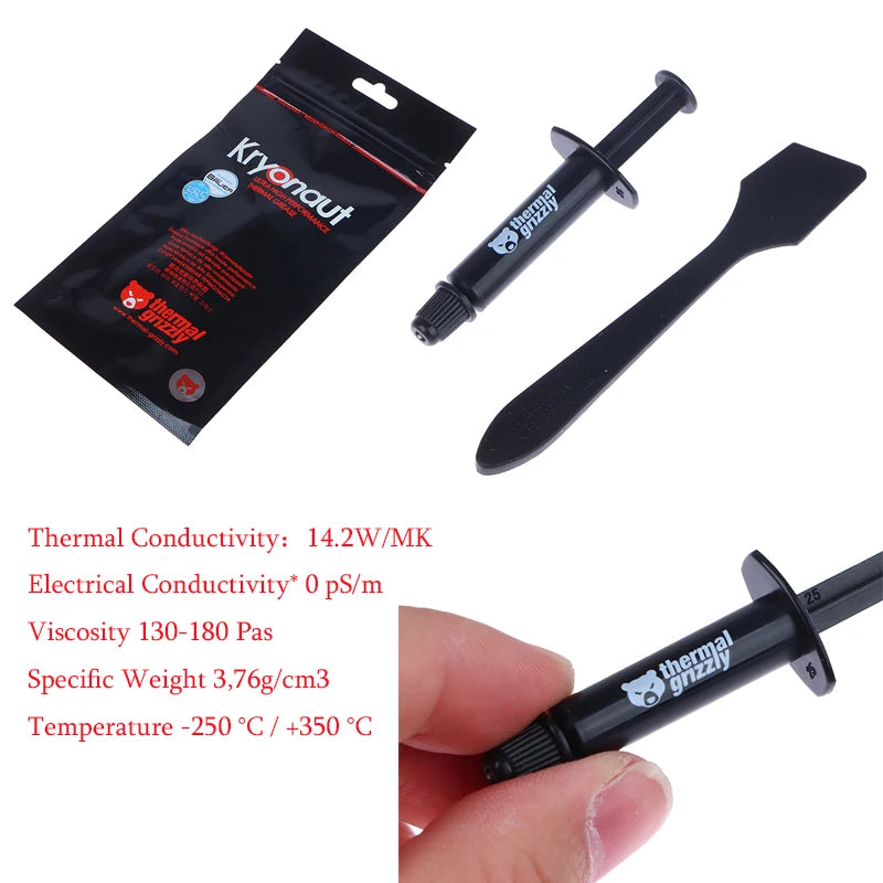 1PC 1g Thermal Grizzly Kryonaut Extreme KE Thermal Paste for