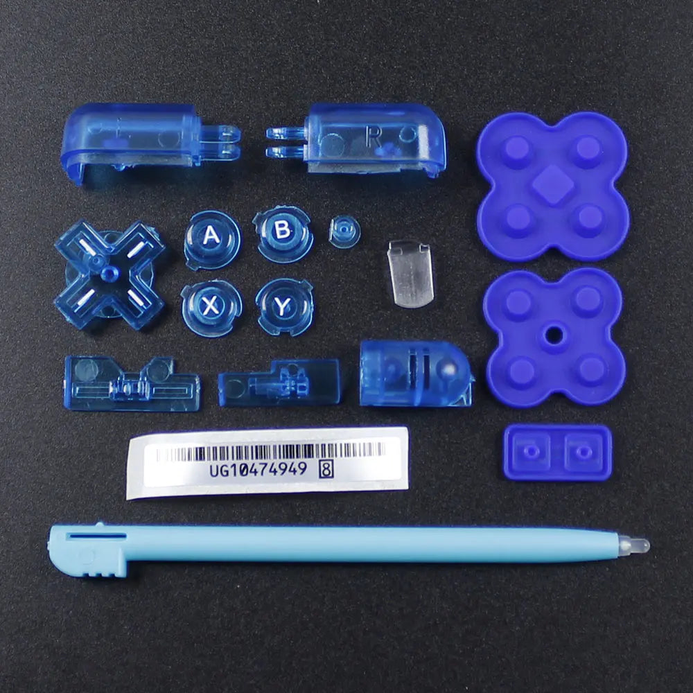 JCD For DS Lite Game Console A B X Y L R D-Pad Cross Key Conductive Rubber Pad Stylus Pen For NDSL Full Set Buttons Replacement