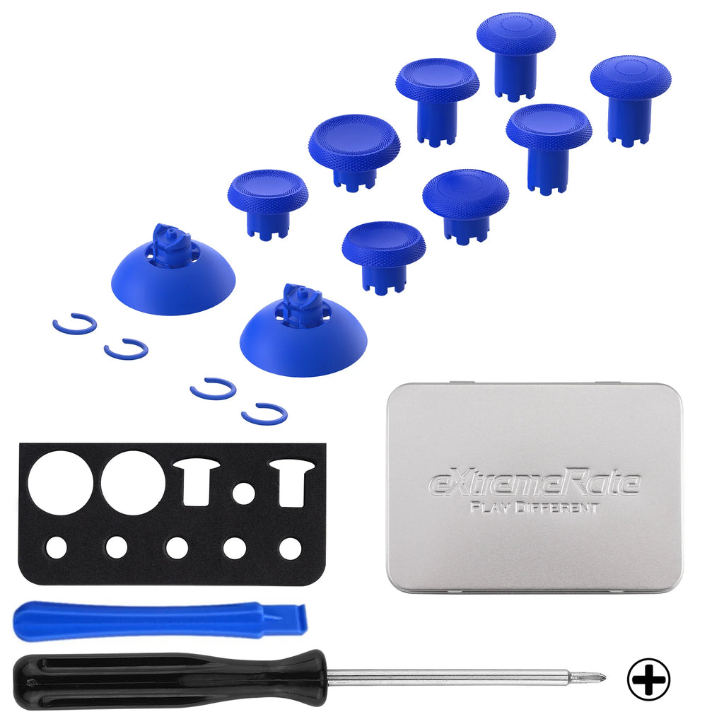 eXtremeRate ThumbsGear V3 Interchangeable Ergonomic Thumbsticks for ps5/EDGE Controller Replacement Analog Thumb Sticks for ps4