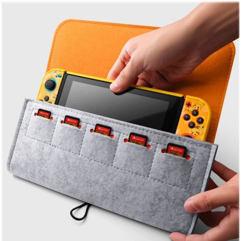Ultra Slim Felt Pouch Carrying Case for Switch / Switch 2 St