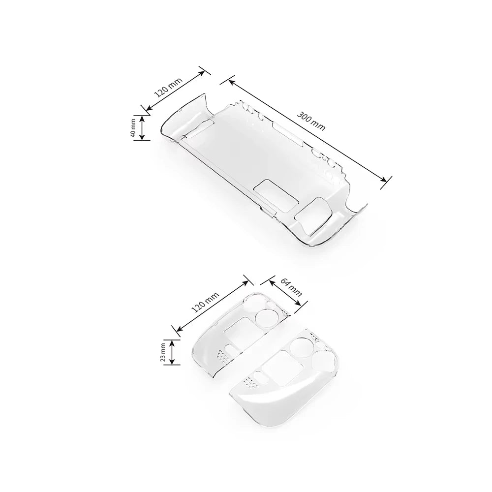 Detachable Crystal Steam Deck Case Protective Cover Shell fo