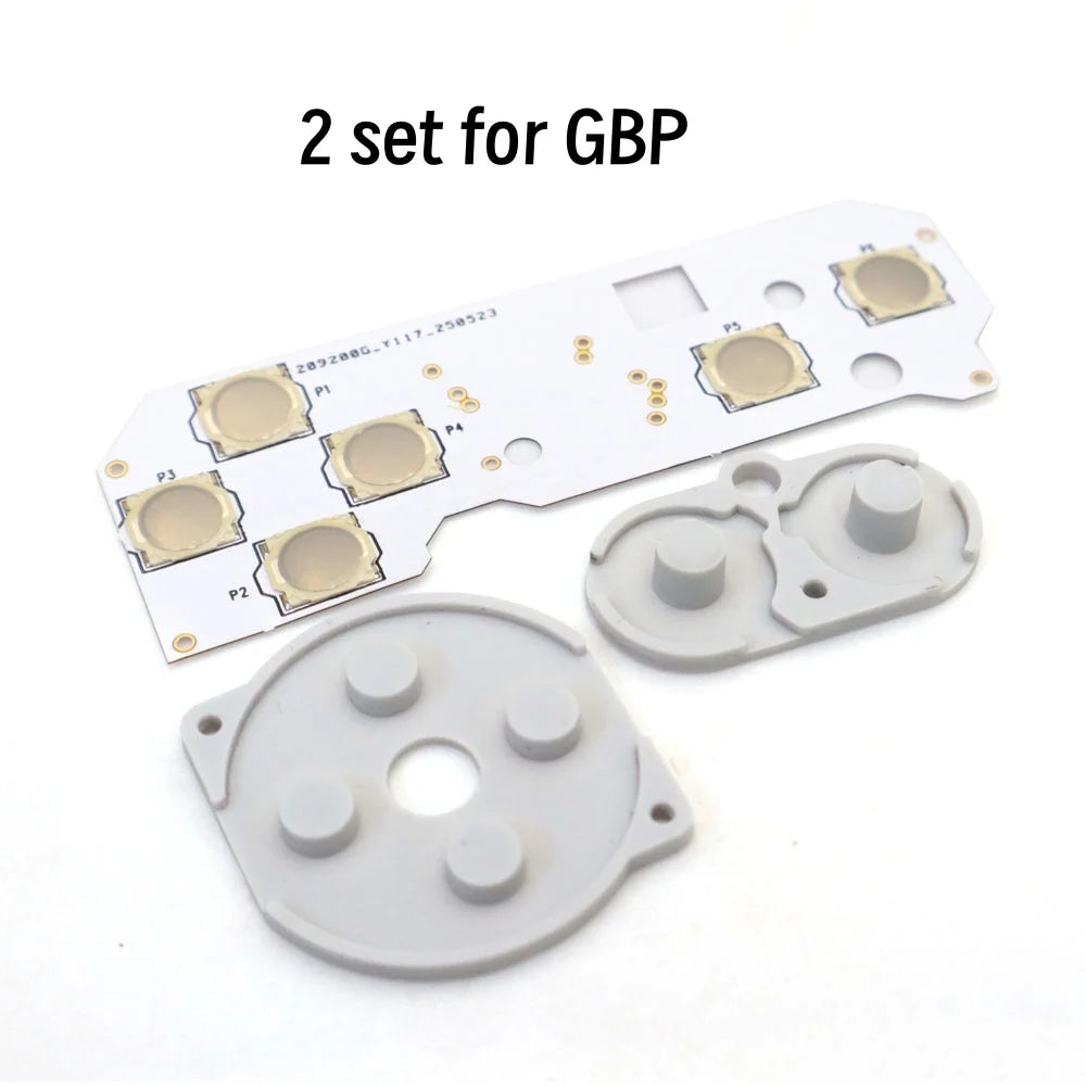 New Conductive Tacktile Clicky Film Button Modify Kits A B D-Pad Button Rubber Pad Mod Kit For GBA GBC GBP GB Console