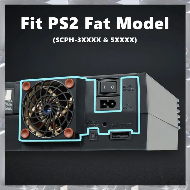 Hot Selling-Silent Cooling Fan Upgrade Kit For Playstation 2