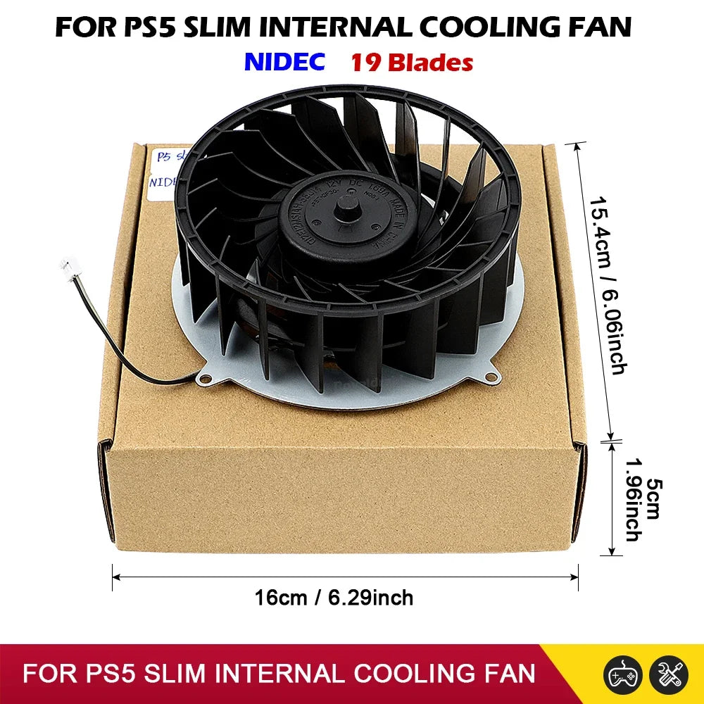 Replacement Internal Cooler Fan For PS5 Slim Host Heatsinks 