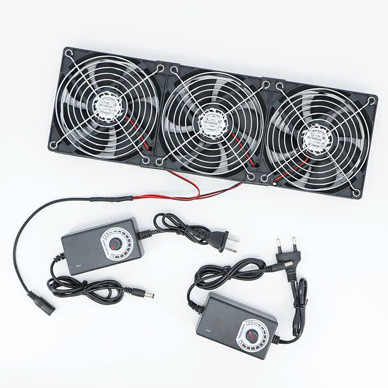 120mm 3000RPM Fan Cooling With Controller 12cm 12V 220V Btc 