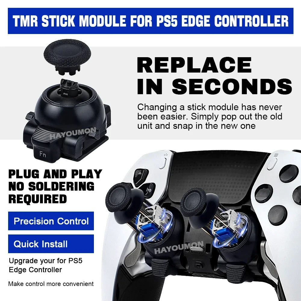 TMR Stick Module Replacement for PS5 Edge Controller For PS5