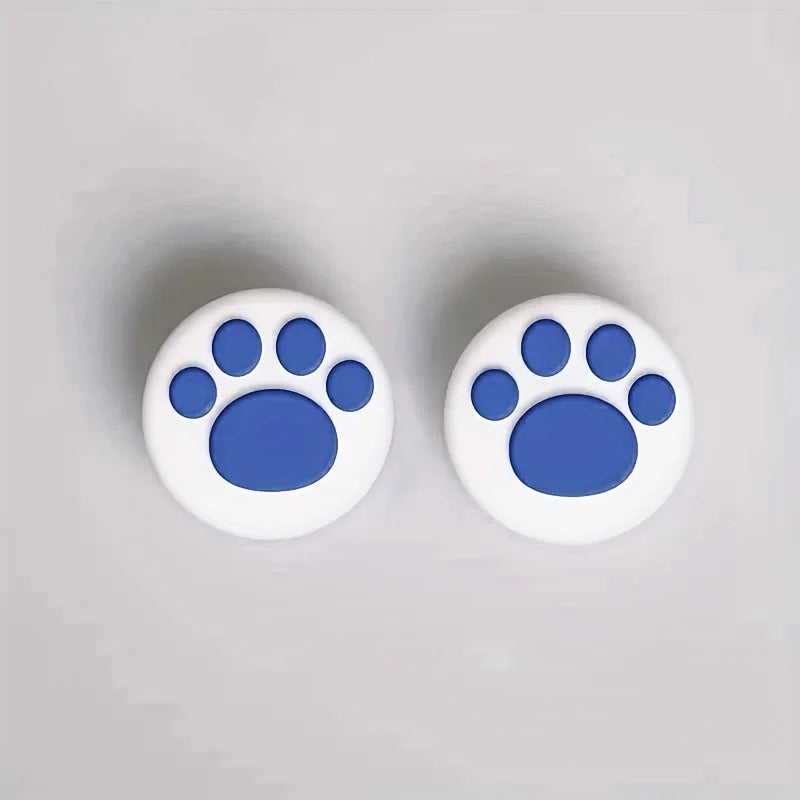 2pcs Cute Cat Claw Design Thumb Grip Caps Thumb Grips Analog Stick Cover Joystick Cap Soft Silicone Cover Compatible with Ninten