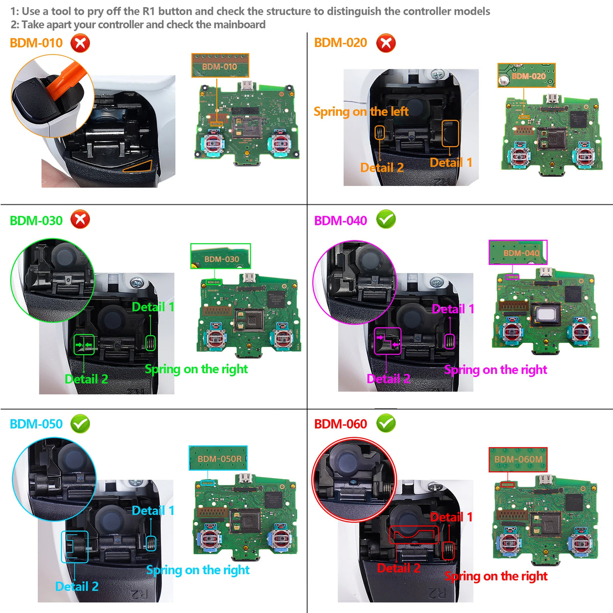 eXtremeRate for ps5 Controller BDM-040/BDM-050/060 Whole Cli