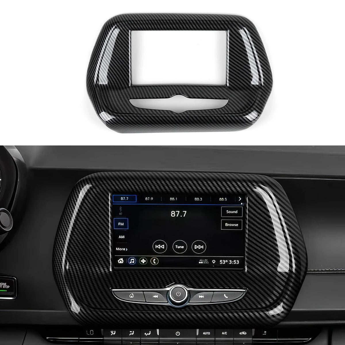 ABS Trim Car Steering Wheel Button Panel Cover Carbon Fiber Interior Sticker For Chevrolet Camaro ZL1 2016-2026 Accessories