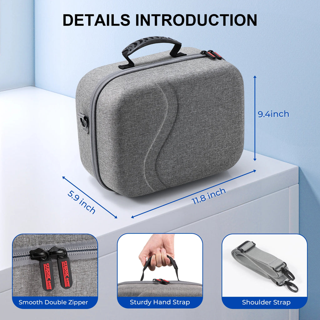 Carrying Case for Meta Quest 3 Hard Shell Travel Bag with Oc