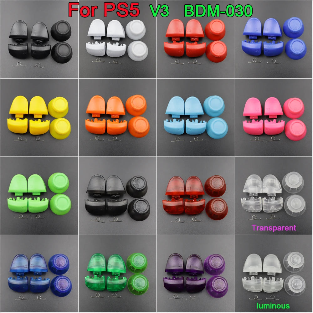 1Set BDM-030 Joystick Thumb Caps & R1 L1 R2 L2 Game Trigger 