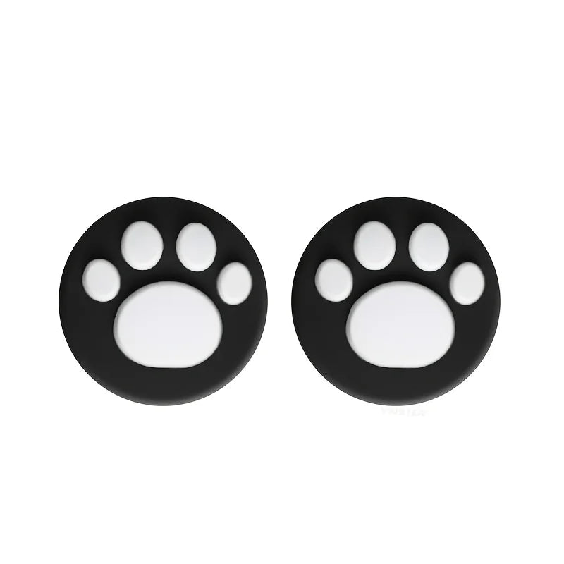 2pcs Cute Cat Claw Design Thumb Grip Caps Thumb Grips Analog Stick Cover Joystick Cap Soft Silicone Cover Compatible with Ninten