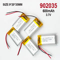 902035 3.7V 600mAh 1-15pcs Lithium Polymer LiPo Rechargeable