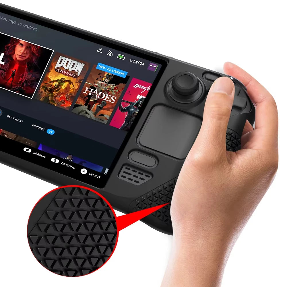 Steam Deck Standing Protective Case Thickening Silicone Acce