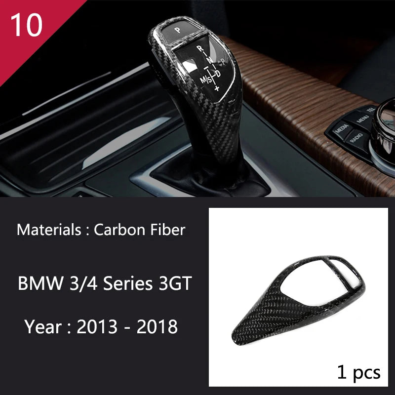 For BMW 3 4 Series 3GT F30 F32 F34 Car Styling interior Gearshift AC CD button Panel Door Armrest Decoration Cover Trim Sticker