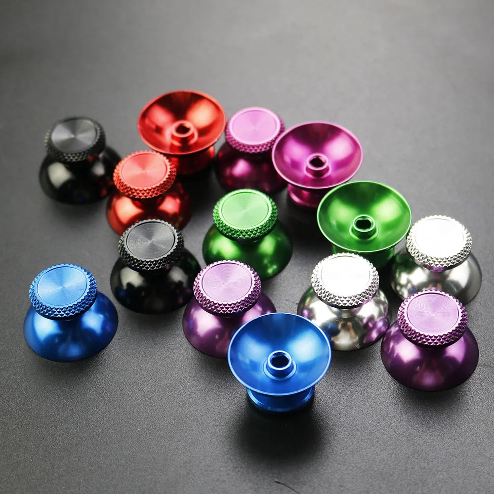 YUXI 2PCS Metal Analog Joystick Thumb Stick Grip Cap Replace