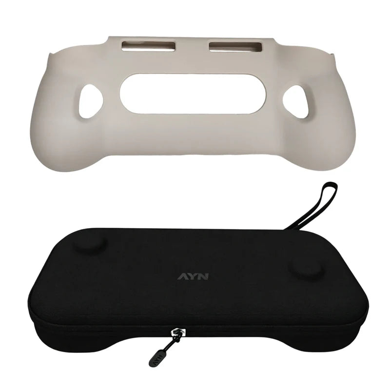 For AYN Odin 3 TPU Grip Shell Original BAG Odin3 Game Console TPU Grip Case Stand Holder With Carry Bag Accessories