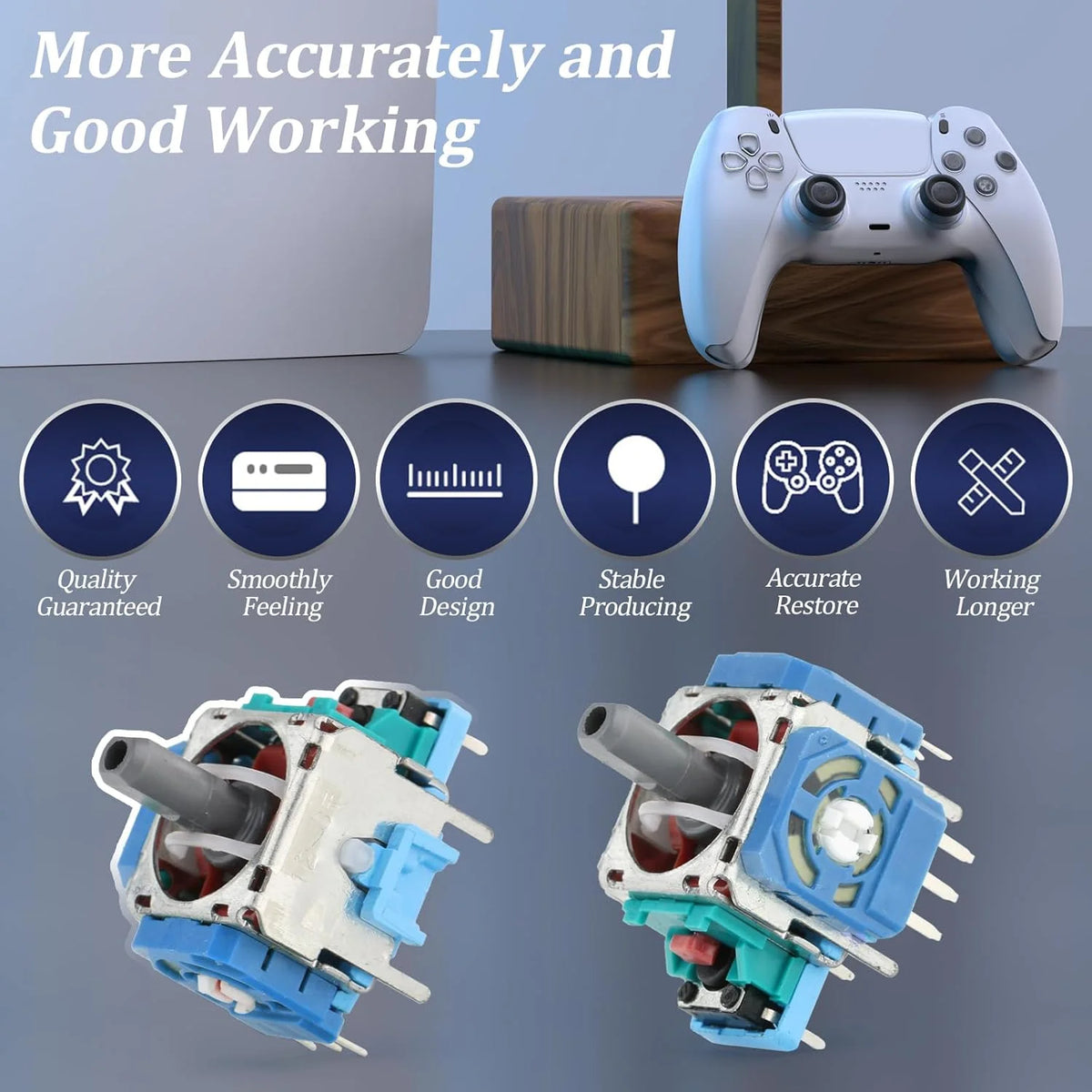 3D Analog Joystick Thumb Stick Replacement for PS5 DualSense