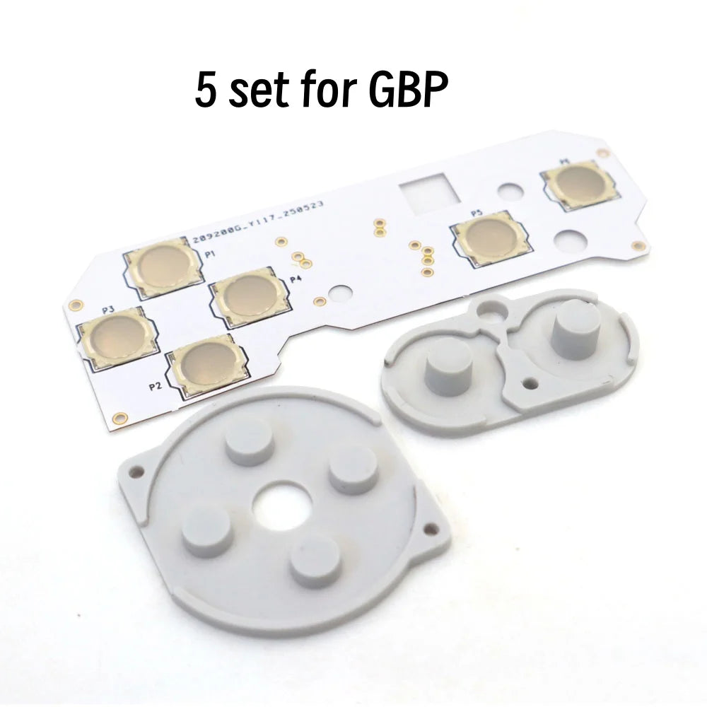 New Conductive Tacktile Clicky Film Button Modify Kits A B D-Pad Button Rubber Pad Mod Kit For GBA GBC GBP GB Console