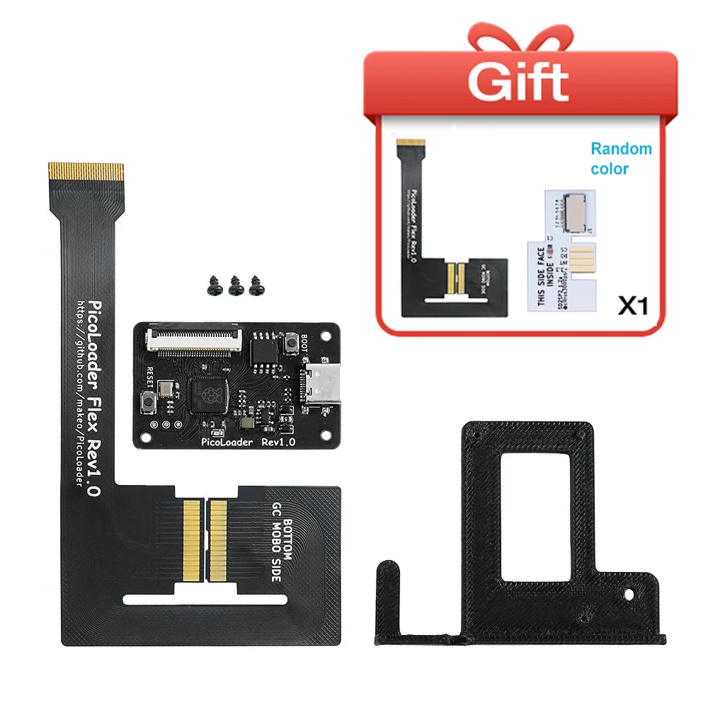 RetroScaler Black PicoLoader Flex Cable No Welding Required Compatible SD2SP2 GC2SD SDGecko for NGC GameCube Game Console