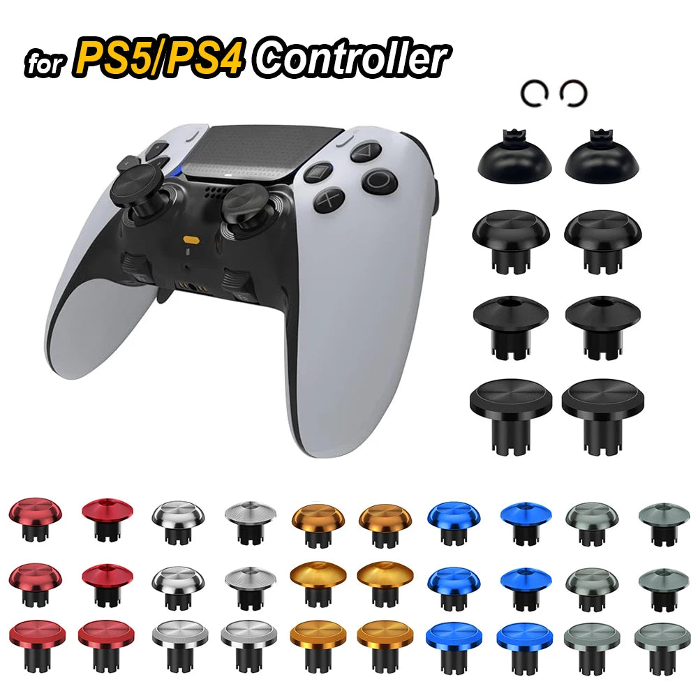 2024 NEW Metal Thumbsticks for PS5 PS4 Controller Buttons 3D